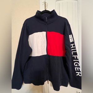 Women Tommy Hilfiger zippered jersey jacket. Y2K